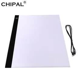 Tablets CHIPAL A3 LED Desenho Tablet Gráfico Digital Artcraft Rastreamento Caixa de Luz Placa de Cópia Pintura Diamante Mesa de Escrita
