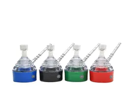 Whole Electric Glass Smoking Pipe Shisha Hookah Mouth Tips Cleaner Tobacco Pipes Snuff Snorter Vaporizer Water Bong7315189