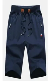 Men Shorts Cotton 2018 Men Short Pants Zipper Casual Summer Trousers Solid Shorts Elastic Waist 4XL Street Wear New258k8831321