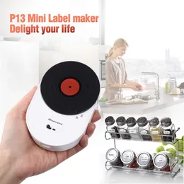 Printers Milestone Minimalist mini Labeling Machine Sticking Labels Supermarket Items Convenient Printer To Paste Barcode Label Printer