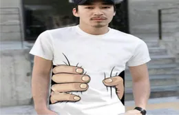 2019 Summer New Mens 3D Big Hand Short Sleeve Cotton T Shirt Breathable O Neck Fashion Tops Tee Funny Tshirt Cheap Z1313546