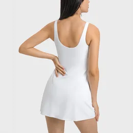 İki Adet Kadın Sıkı Tenis Golf Yoga Elbiseler Seksi Kolsuz Maxi Etek Giyim Çıkarılabilir Pedler Ile Yoga Egzersiz Spor Sütyen