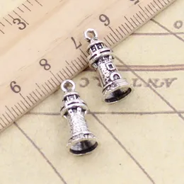 20pcs encantos do castelo Farol de 20x9mm Tibetano Pingents Silver Pingents Antique Jóias Fazendo DIY artesanato artesanal