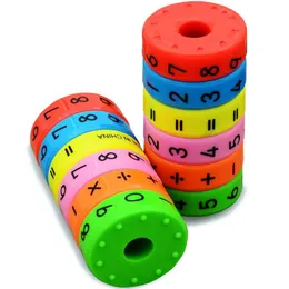 6 Stück magnetisches Montessori-Spielzeug Frühes Lernen Lernspielzeug für Kinder Mathe-Business-Zahlen DIY Montage-Puzzles
