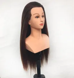 mannequin shoulder 60cm 220 mixed with fiber hair training head shoulder177H6035170