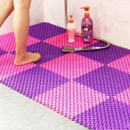 Bath Mats Bathroom Square Non-slip Bath Mat PVC Bathmats Home Kitchen Floor Mats For Toilet Bathroom Carpet Shower Mat Bath Rug Footpad 230530