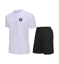 Toulouse FC Erkekler Çocuk Boş Zaman Takipleri Jersey hızlı kuru kısa kollu açık hava spor gömlek