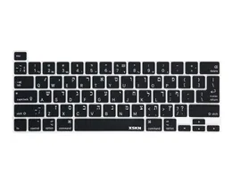 يغطي غطاء لوحة مفاتيح السيليكون XSKN العبري لعام 2020 MacBook Pro 13.3 16 بوصة اللمس شريط A2141 A2338 M1 A2251 A2289 US EU الإصدار