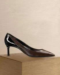 Women pumps luxury designer sandal slip on pointed woman brand shoes slingback sandals brown genuine leather high heels Cherie 3427865997