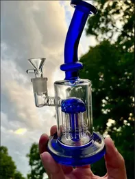Arm tree Perc Beaker Dab Rig Heady Glass Water Pipes Hookahs Smoking Accessories Recycler Oil Rigs Unique Bong With 14mm banger