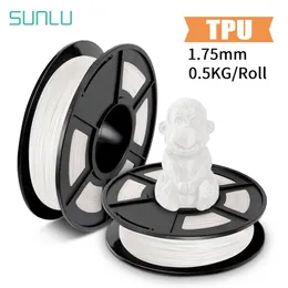 Skanowanie Sunlu 1,75 mm 0,5 kg Elastyczne włókna drukarki TPU 3D Wysoka plastyczność Materiał drukowania o dokładności wymiarowej +/ 0,02 mm