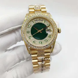 남자와 여자의 자동 기계식 시계 디지털 다이아몬드 베젤 스테인리스 스틸 패션 디저징 시계