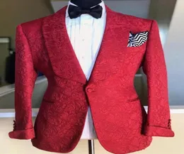 Handsome Groomsmen Shawl Lapel Groom Tuxedos Mens Wedding Dress Man Jacket Blazer Prom Dinner 2 Piece SuitJacketPantsTie A2504744566