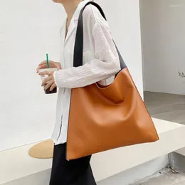 Shopping Bags 2023 Casual Women's Shoulder Bag PU Leather Tote Handbag Female Soft Lady Purse High Capacity Totes