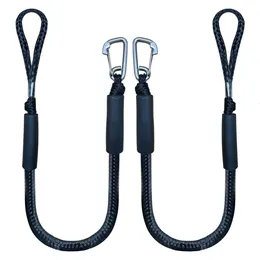 Kayak Accessories Boat Bungee Dock Lines Cords Docking Rope for Watercraft SeaDoo Jet Ski Pontoon Canoe Power Mooring 230529