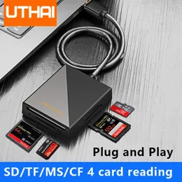 リーダーUTHAI FORINONE CARD READER携帯電話コンピューターカメラCF/MS/SD/TFカードUSB3.0 Windws Mac OS Linuxと互換性