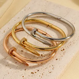 Заемные изделия для ногтей для женщин браслет для женщин, мужчина, дамы золотой браслет, повязкой повязкой личность тонкий браслет розовый золото браслет