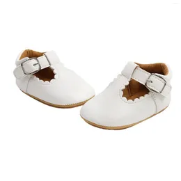 Sportschuhe Pudcoco Born Baby Kleinkinder Mädchen Leder Walking Dekoration Anti-Rutsch Hohl-out Rüschensaum Geburtstagsgeschenk Sneaker