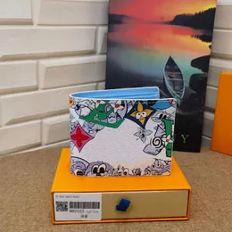 상자 M82023 M82024 M82011과 함께 멀티 형 지갑 바자 포켓 주최자 만화 낙서 인쇄 지갑