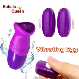 Sex Toy Massager Tongue Lickingvibrator USB Vibration Egg G-Spot Multi-hastighet Vagina Massage Clitoris Stimulator Toys for Women Shop