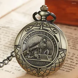 Pocket Watches Locomotive Mechanical Watch with Chain Vintage Roman Siffer Hollow Sculpture Hand Wind Men