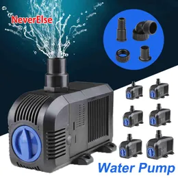 Pumps 7W 150W Adjust regulate Submersible Water Pump for Aquarium Fish Tank Fountain Garden Hydroponic aquarium water pump sponge