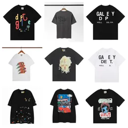 Gallery-Depts Tees Women Mens T Shirts 디자이너 갤러리 갤러리 검사 티셔츠 코턴 탑 맨의 캐주얼 셔츠 고급 의류 거리 반바지 소매 의류 크기 S-XL