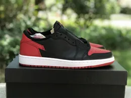Jumpman 1 Skateboard Shoes Bred 1S Low Outdoor Trainers Ship Shoebox Fast Delivery