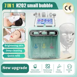 HOT 6 in 1 Peeling Portable Micarodermabrasion Skin Rejuvenation H2O2 Small Bubble Odermabrasion Beauty Cleansing Device Factory Direct Sales CE