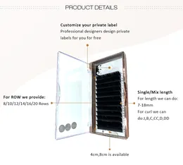 Alta qualità 0.03 0.05 0.07 Estensione ciglia Estensione ciglia Estensione ciglia Individuale finto visone Las Extension Forniture