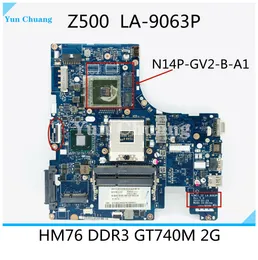 Motherboard VIWZ1_Z2 LA9063P Main Board For Lenovo IdeaPad Z500 Notebook PC Motherboard 15 Inch DDR3 GT740M 2GB Discrete Graphics