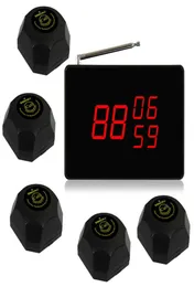 SINGCALL Wireless Kitchen Calling System 1 Screen Display with 5 Black Buttons8473196