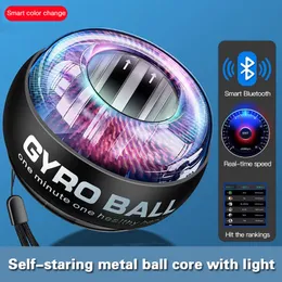 Grippers de mão Upgrade Led Wrist Power Hand Ball Auto-iniciante Powerball com balcão do braço Muscle Force Trainer Equipamento de fitness 230530