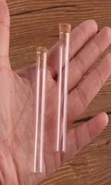 100pcs 1275mm 5ml Mini Glass Test Tube with Cork Stopper Bottles Jars Vials Container8190609