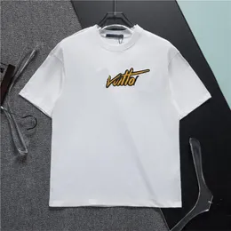 Moda Mens T Shirts Women Designers T-shirts Tees Apparel Tops Man S Casual Chest Letter Shirt Luxurys Clothing Sleeve Clothes SizeM-3XL