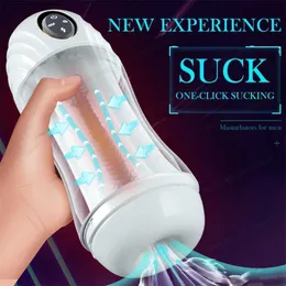 Real Automatic Male Masturbation Cup Sucking Pocket Pussy Silicone Vagina Sex Toys for Men Adult Blowjob Vibrator Masturbator 85% Off Store sales