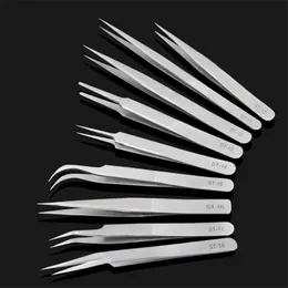 Werkzeuge Vetus Edelstahl Augenbrauen Pinzetten False Eyelash Extension Tools Hilfsreparatur Hyperfein Hochpräzision ST15 17 Pinzetten