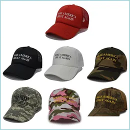 Party Hats Classic Trump Hat 2024 U.S Presidential Election Cap Make America Great Again Mesh Cotton Sports Caps Drop Delivery Home Dhkqg