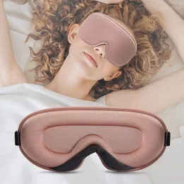 Gadgets Silk Sleeping Mask Soft Smooth Sleep Mask For Eyes Travel Shade Cover Rest Relax Sleeping Blindfold Eye Cover Sleeping Aid