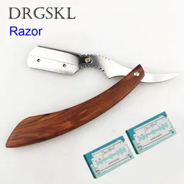 Blade Stagi Stal Stael Men's Wymienna golenie Brzywki Razor Razor Razor Razor Professional Fryzjer Portable Razor