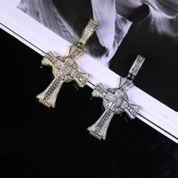 Pendanthalsband 2023 Cross High Quality Zircon Necklace Hip Hop Jewelry Gift