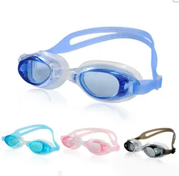 Детские плавательные очки на открытом воздухе прозрачные бокалы для плавания без протекающих анти -ультрафиолетовой защиты водонепроницаемые очки для детей девочек