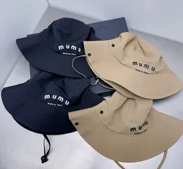 Miu quick drying cotton fisherman's hat women's summer Japanese tide brand outdoor travel sun protection sunscreen large enice hat