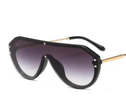 Sunglasses Vintage F Watermark Women Men Brand Designer Eyewear Onepiece Lenses Wild Sun Glasses Flat Top UV4003054340