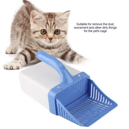Suprimentos Pet Cat Litter Pá Cats Suprimentos de Limpeza Scoop oco mais limpo Dog Sand Cleaning 2 em 1 Puppy Toilet Bandeja Box Sand Sifter