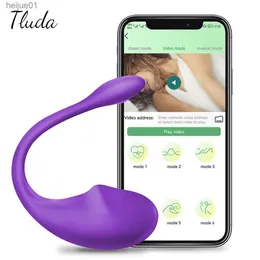 Toys para adultos Bluetooths App Dildo Vibrator para mulheres Vagina Ball Love ovo sem fio Vibratando Remote Control Panties Toy Sex Toy for Womans L230518