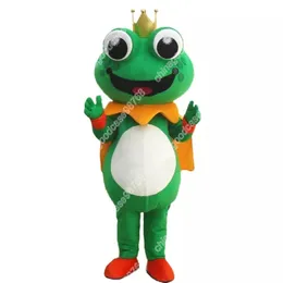 Performance Frog Mascot Costume Halloween Cartoon Apparel Birthday Party Fancy Costume Mascotte