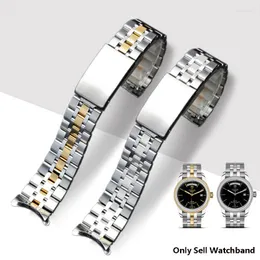 Bracelets de montre de haute qualité 17mm 19mm 20mm Bracelet de montre en acier inoxydable argenté pour Bracelet Hydro Bracelet fermoir de déploiement
