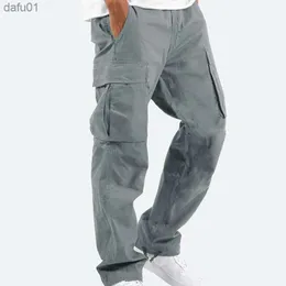 Men's Pants Brand New Casual Pants Men Cargo Pants Loose Trousers Mens Pants Overalls Multi Pocket Straight Joggers S-5XL Fashionable L230520