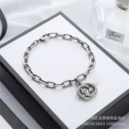 20 ٪ خصم 2023 New Designer Jewelry Bracelet Necklace Ring 925 Twist Pattern interlocking Old Thread Old Men's Women Wimelet Bracelet
